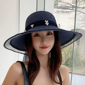 [Oferta] Sombrero de Paja Premium con Ala Invertida y Banda de Seda, Ajustable, Ligero, Sombrero de Sol de Moda 2026, 3 Colores - Product Image 2