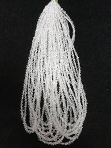 Cuentas de cuarzo diamante Herkimer blanco AAA, pepitas de diamante en bruto, gemas de 3.5-4.5mm, hebras de 16 pulgadas para la fabricación de joyas - Product Image 4
