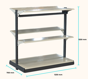 ADONG OEM Factory A41 Soporte de exhibición de TV de doble cara reforzado Sistema de estante de venta al por menor de electrónica de hierro y metal de Vietnam - Product Image 5