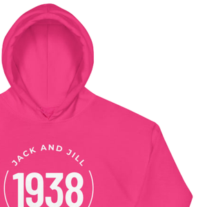 Sweat-shirt à capuche unisexe rose vif en molleton doux à manches longues avec poche kangourou, vêtement décontracté d'hiver, streetwear tendance - Product Image 3