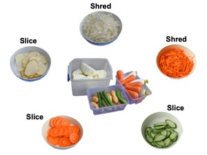 Gran oferta, máquina automática para cortar en cubitos de verduras y frutas para uso minorista y en restaurantes, incluye cortador de zanahorias - Product Image 3