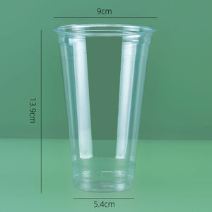 Wholesale 12oz 16oz Clear Party Takeaway Dessert PET Clear Bubble <b>Plastic</b> <b>Cup</b> Yogurt Smoothie <b>Cups</b> With Lid - Product Image 3