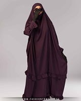 Hiyab Modesto de una Pieza para Mujeres Musulmanas, Adultas, para Eid y Ramadán, Otoño y Primavera, Ligero, Transpirable, de Secado Rápido, Largo hasta el Suelo