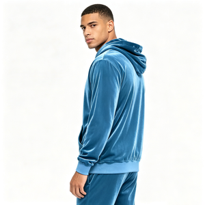 Men Soft <b>Velvet</b> Track Suit Wholesale Premium Velour Hoodie <b>Jogger</b> Pants Two Piece Luxury Outfit Stylish Modern Casual <b>Velvet</b> - Product Image 1