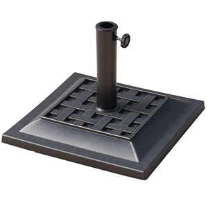 Base per Ombrellone da Giardino 9ft, Supporto in Resina da 20 libbre, Motivo Decorativo Elegante, Facile da Montare per Cortile - Product Image 1