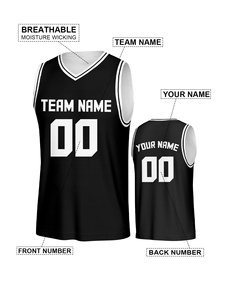 Custom <b>Basketball</b> <b>Jersey</b> Black Personalized Printed Your Own Name Number Men/Women/<b>Kids</b> Quick Dry Sleeveless <b>Jersey</b> - Product Image 2