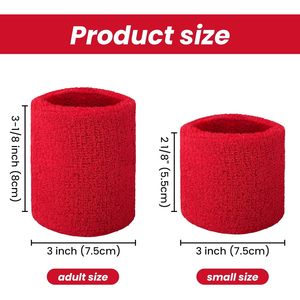 2025 6 pièces Spandex poignet bandeau ensemble éponge coton absorbant pour les compétitions de tennis et de basket-ball - Product Image 3