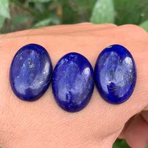 Cabochons en pierre de lapis-lazuli naturelle bleue, pierres brutes pour la fabrication de bijoux, vente en gros - Product Image 1