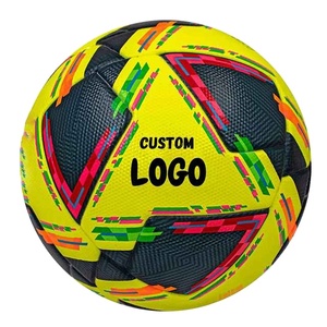 Balón de Fútbol Cosido a Máquina al por Mayor, Cuero PU, Color y Logotipo Personalizados, Alta Durabilidad, Tamaños 1, 2, 3, 4, 5, Balón de Entrenamiento - Product Image 1