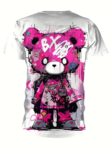 Heavyweight 100% Cotton Men's T-Shirt Front Blank Solid Custom Silk Screen Print Regular Fit Crew Neck Short Sleeve Breathable - Product Image 2