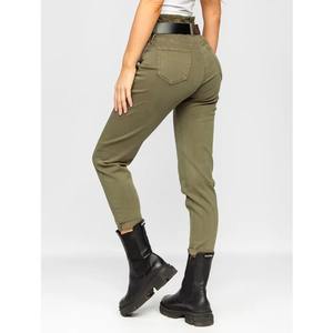 Jean taille haute pour femme 2026 – Pantalon décontracté en coton, coupe skinny, options longueur longue, short en denim, jean taille haute tendance - Product Image 2