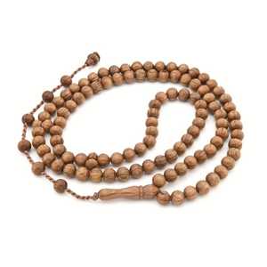 Tasbih en bois poli écologique simple, perles en bois, pour la prière quotidienne musulmane, Zikr, Dhikr, chapelet islamique, accessoire religieux fait main - Product Image 6