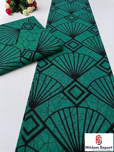 Tela de Sarga de Algodón con Estampado Africano Personalizado de Alta Calidad, Textil Ankara, Fabricante de Ropa OEM ODM, Exportación Hitjem - Product Image 2