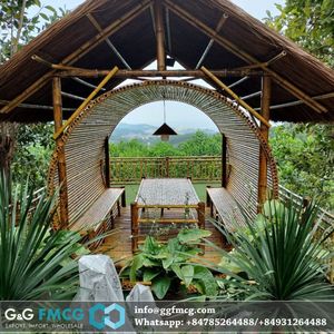 Casas de techo de paja y bambú baratas al por mayor para restaurantes de playa - Product Image 3