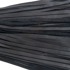 <b>Leather</b> <b>Flogger</b> Whip With Wide Falls And Chain Attachment For Intense Sensation - Product Image 4