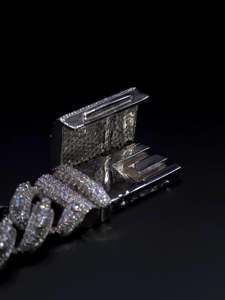 Pulsera de eslabones cubanos de 20 mm con diamantes cultivados en laboratorio VS-SI, con punteros elevados, pesada, de plata de ley 925 maciza de 14K, chapada en rodio, estilo Hip Hop - Product Image 6