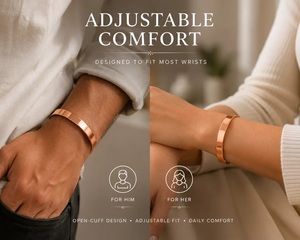 Bracelet Bohème en Cuivre Fait Main, Manchette Circulaire Ethnique, Artisanat Métallique, Fournisseur en Gros - Product Image 3