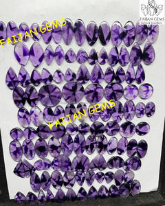 Cabujones de amatista de estrella Natural de alta calidad, piedras preciosas sueltas para elaborar colgantes de joyería de piedra de gama alta - Product Image 2