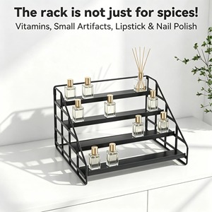 3 Tier Spice <b>Rack</b> <b>Kitchen</b> Organizer Perfect for Improves <b>Kitchen</b> Decoration And Gives A Neat Modern Look Wholesale From India - Product Image 4