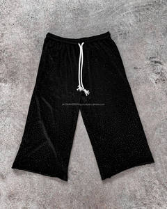 Chándal para hombre, pantalones de chándal acampanados y conjuntos de Sudadera con capucha, chándales Unisex con estampado de diamantes de imitación, conjunto de pantalones de chándal acampanados con cremallera - Product Image 2