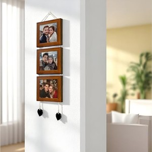 Carved Teak Wood 3D Photo <b>Frame</b> 6x8 Inches Handmade for Lightweight Heritage Collection | Wholesale - Product Image 4