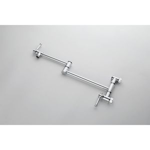 Rubinetto Moderno in Ottone da Parete per Riempimento Pentole, con Due Attacchi Pieghevoli e Funzione SW - Product Image 4