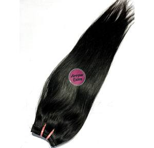 Extensiones de Cabello Humano Remy Indio Natural Liso de Alta Calidad Arrow Exim, 3.5 oz, Mechones con Doble Trama a Máquina - Product Image 3