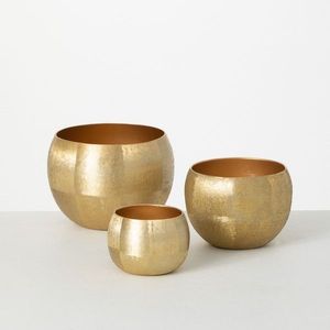 Pot de fleurs décoratif en métal, jardinière de luxe, support botanique artistique, accent décoratif haut de gamme pour intérieur et extérieur - Product Image 3