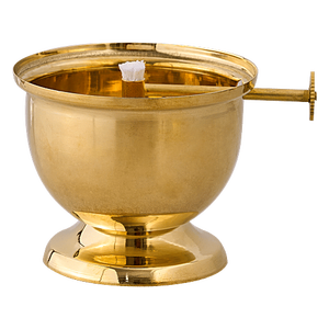 Lámpara de aceite tradicional de latón Akhand Jyot Diya con vidrio de borosilicato, lámpara decorativa de latón Puja Diya para el templo o sala de oración. - Product Image 5