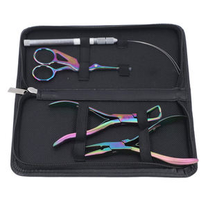 Kit de Pinzas para Extensiones de Cabello de Acero Inoxidable con Herramienta de Crimpado y Enhebrador para Instalación y Remoción, Logotipo Personalizado, Reutilizable - Product Image 3