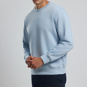 Sweat-shirt pour homme à col rond en coton épais surdimensionné, personnalisable avec impression OEM - Product Image 4