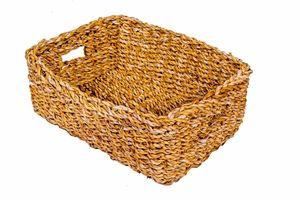 Panier de rangement rustique en fibre de varech écologique pour la décoration de la maison, l'étagère, la cuisine, prix abordable - Product Image 6