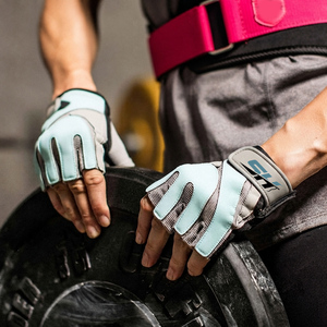 Nouveauté : Gants de musculation unisexes pour adultes, demi-doigts, respirants, pour entraînement en salle, avec logo personnalisé, pour fitness en extérieur - Product Image 6