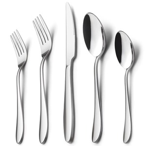 Brass 24-Piece Cutlery <b>Set</b> Stand (Lucky Joyous Pattern American Design) Includes Spoon Fork Knife Baby Spoon Tea Spoon Stand - Product Image 6