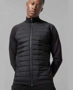 Manteau d'hiver rembourré respirant d'extérieur du fabricant, noir brillant, personnalisé pour hommes, veste matelassée épaisse en duvet pour hommes - Product Image 4