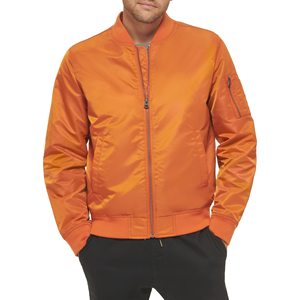 Chaqueta Bomber de Poliéster Personalizada para Hombre, Chaqueta Bomber de Satén de Alta Calidad al por Mayor, Chaqueta Bomber de Béisbol Personalizada - Product Image 1
