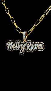 Nelly rvms PASS Diamond Tester 2 "Enamel painting VVS Moissanite Diamond iced OUT 925จี้เงินแร็ปเปอร์สั่งทำ - Product Image 2