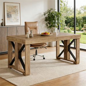 Scrivania per Computer, Ufficio Domestico e Sala Conferenze, Tavolo Versatile da Pranzo - Product Image 3