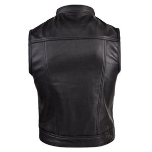 Chaleco de Cuero Casual Personalizable para Hombre, Impermeable, Cortavientos y Transpirable, para Motociclismo, Servicio OEM, Fabricantes - Product Image 5