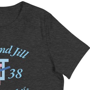 Camiseta Personalizada para Mujer, Corte Holgado, con Estampado Gráfico de Letras Azules, Manga Corta, Cuello Redondo, Informal, de Algodón, Cómoda para el Día a Día - Product Image 4