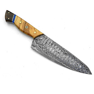 Cuchillo de Cocina de Acero de Damasco Hecho a Mano, Herramienta de Cocina Premium para Restaurante y Uso Doméstico con Agarre Cómodo - Product Image 1