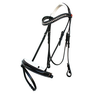 Nouveau produit 2026 : Bridon sans bit Sidepull Hackamore, collier de cheval à superposition douce nouée, pour l'équitation western - Product Image 2