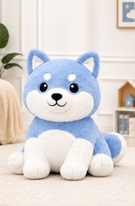 Cute Dog Plush <b>Toy</b> <b>Soft</b> Velboa Fabric <b>Stuffed</b> Animal Kids Gift Baby Safe Cuddly Puppy Custom OEM Wholesale - Product Image 5