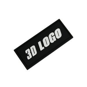 Patch logo 3D personnalisé en caoutchouc, rectangulaire, gaufré, en PVC souple, à coller sur vêtements, vestes, sacs à dos, uniformes, étiquettes, vente en gros - Product Image 5
