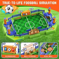 Table de baby-foot portable mini, jeu de société interactif de football pour enfants, idéal pour les fêtes en famille et les salles de jeux intérieures