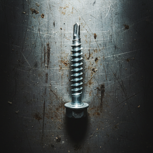 Tornillo Autoperforante con Cabeza Hexagonal, Zincado/Galvanizado, Clase 4.8 y 6.8, Acero al Carbono, Rosca Gruesa en Pulgadas para Aplicaciones en Metal - Product Image 1