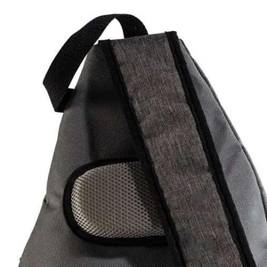 Gray Polyester Sports <b>Backpack</b> 30-40L Zipper Closure <b>Water</b> <b>Resistant</b> Mesh Side Pocket - Product Image 3