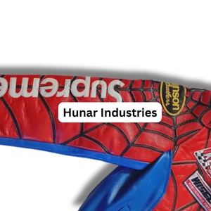 Veste bomber décontractée en cuir de vachette véritable Hunar Industries pour homme, taille XS, imperméable, teinte unie, pour l'hiver, vente en gros - Product Image 2