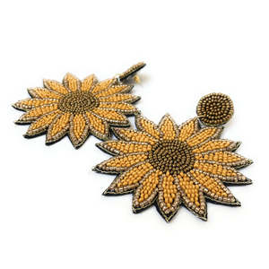 Luxury Handmade Glass Beaded Statement <b>Earrings</b> Floral Starfish Seed Bead Drop <b>Earrings</b> for Women OEM ODM - Product Image 4