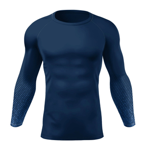 Maillot de bain de compression à manches longues pour homme, 100 % polyester, écologique, coupe douce, protection solaire, séchage rapide - Product Image 3